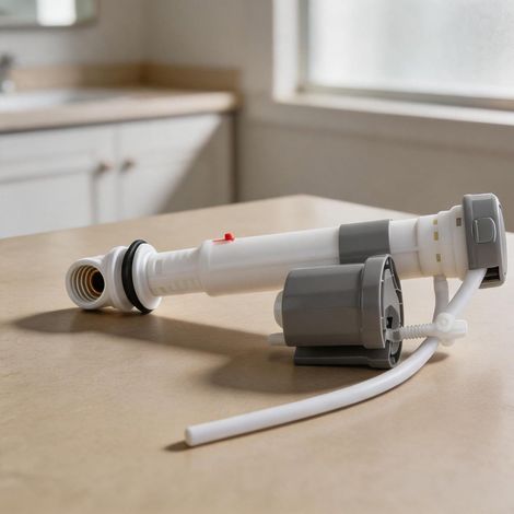 Adjustable Height Toilet Stop Valve with Non-Return Valve for Water Saving (1/5)