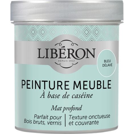 Peinture meuble à base de caséine LIBERON Bleu Délavé mat 500 ML