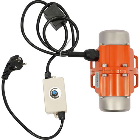 Moteur électrique vibrant, 220 V, 100 W, moteur vibrant vitesse réglable de 1 500 à 3 000 tr/min, IP65, force de vibration de 38 kg, pour applications industrielles, systèmes de convoyage (1/5)