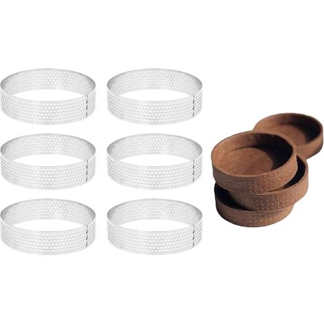 Perforierter Tarterand, Form fi=8cm / 6-teiliges Randset (1/4)