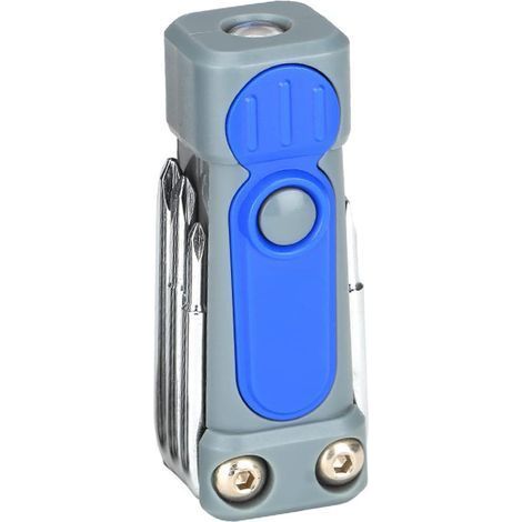 Tournevis Portable lampe de poche LED intérieur extérieur voiture Camping travail réparation éclairage outils fournitures, Bleu (1/5)