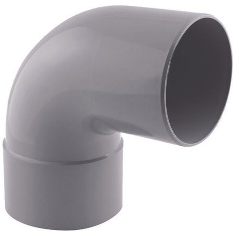 Coude PVC évacuation 87° mâle/femelle D.100 évacuation - Interplast (1/3)