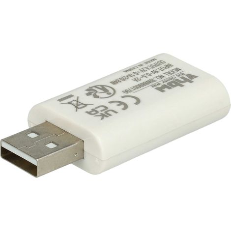 vhbw Dual USB Charger for Fishing Float Tubular Batteries, CR425 Batteries - 0.84 W
