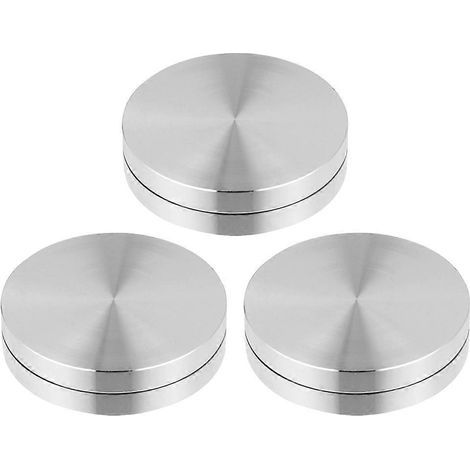 Kugellager aus Aluminiumlegierung für Drehteller, Backblechachse und drehbaren Tortenständerfuß – 3,50 x 3,50 x 1,20 cm – Silber (1/3)