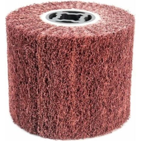 Brosse Abrasive Brosse en Fibre Synthétique pour Rénovateur Extérieur, Ø120x100x19mm, Grain 60 (1/5)