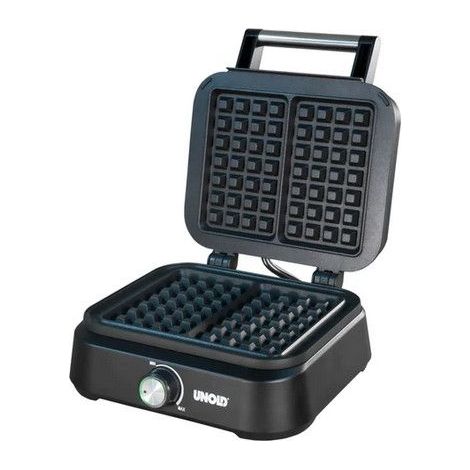 Unold 48275 Waffelautomat Brüssel 1500 Watt, für 17x10 cm Waffeln