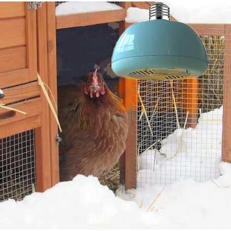 Chauffage suspendu pour poulailler, lampe chauffante instantanée pour couvoir, chauffage pour cage d'extérieur pour animaux, chauffages électriques pour animaleries (1/5)