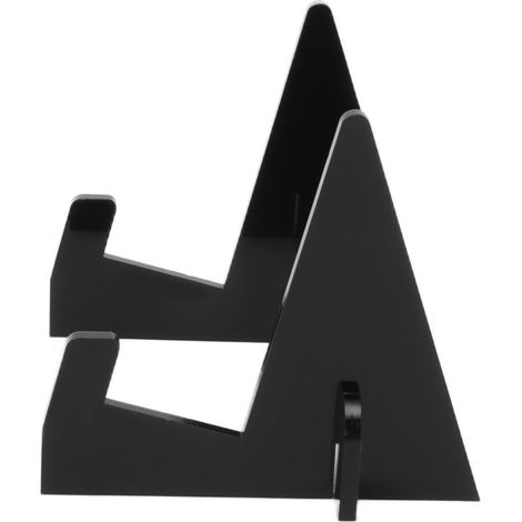 Présentoir à livres en acrylique noir, porte-livres, étagère de bureau, bibliothèque pour la cuisine et la maison. (1/5)