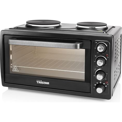 Four à Convection Électrique 38 L avec Plaques Chauffantes – 3100 W – Noir