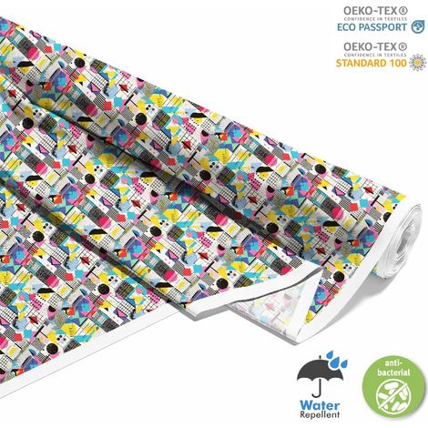 OUTDOOR DEKOSTOFFE OXFORD - Motiv Geometrisch I DX3407