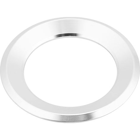 Lenkradring für Autos, Keenso Zentrale Lenkradabdeckung Zierrahmen Dekoreinsatz Aluminiumlegierung Aufkleber (Silber).