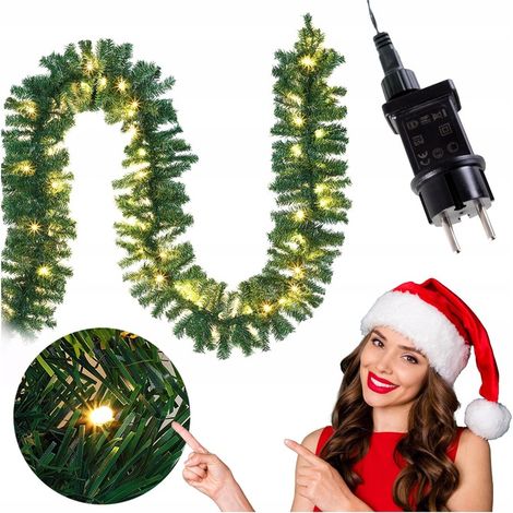 Ghirlanda per albero di Natale, catena, 500 cm, artificiale, con luci LED, 5 m (1/5)