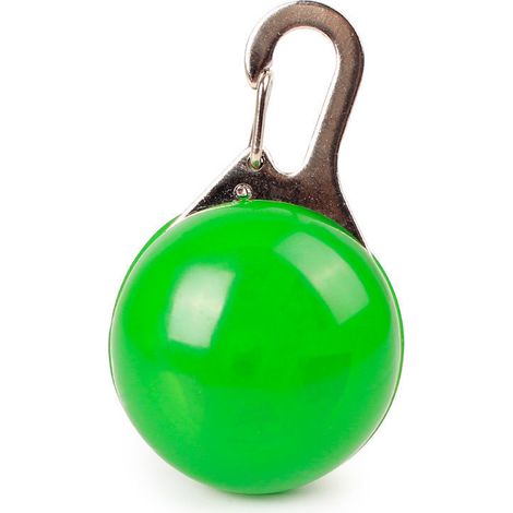 2 Pièces LED Illuminé Chien Marche Lampe Pendentif Collier, Flash Collier de Sécurité Flash pour Chien Chat Animal Anti Perdu Coureur Jogger Marcheur Cycliste (Vert) - 5.53.52.5cm