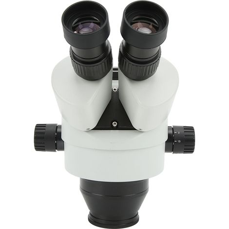 3,5x45x 7x90x Zoom-Mikroskopkopf mit 0,5x+2x Objektiv, trinokularer Stereomikroskopkopf (1/5)
