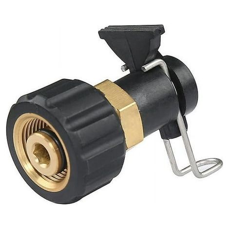 Adaptateur machine à laver pression, raccord tuyau fileté M22 14 mm, connecteur lave-linge haute pression, adaptateur robinet mâle 14mm, kit fixation tuyau pour nettoyeur haute pression (1/4)