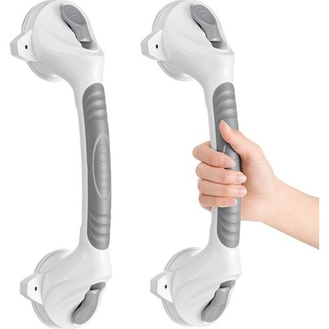 Haltegriff für die Badewanne – 2er-Set, 38 cm, mit Saugnapf, kein Bohren erforderlich (1/4)