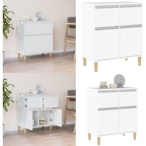Buffet Blanc 60x35x70 cm Bois d'ingénierie - Buffet - Meuble De Rangement - Commode - Armoire Blanche - Mobilier Moderne - Home & Living (1/5)