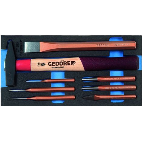 Gedore 1500 CT1-350 Meißel-Sortiment in Check-Tool-Modul (1/3)
