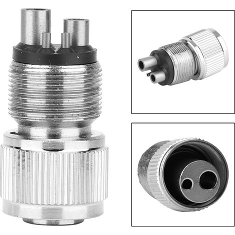Adaptateur de tube pour pièce à main haute vitesse 4 vers 2 trous, connecteur de changement d'outil dentaire (1/5)