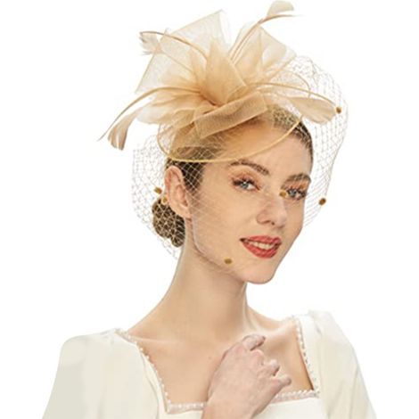 Fascinator - Clip Fascinator Vintage Style - For Wedding Tea Party Cocktail Event - One Piece (1/5)