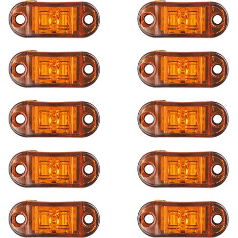 TAISHENGDA-Lot de 10 Feux de Position LED 12V-24V pour Camion et Remorque Feux Latéraux de Signalisation Feux de Gabarit Étanches
