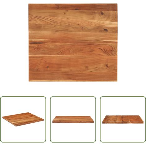 vidaXL Dessus de table 110x80x3,8cm rectangulaire bois massif d'acacia (1/5)
