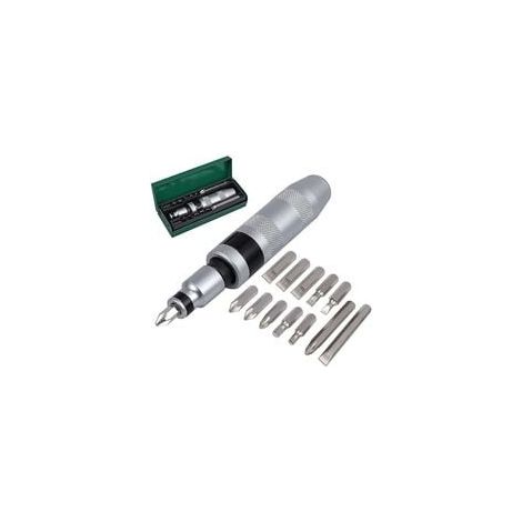 Tournevis à Frapper 13 pièces 1/2" Impact Driver Set d'embouts pour Coupes Hexagonales en Croix pour Usages Lourds (1/5)