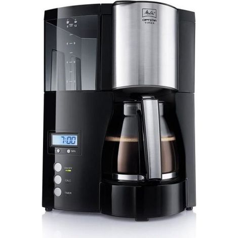 Machine a Cafe - Cafetiere Electrique filtre programmable Optima Timer - MELITTA - 100801 - 1L - 850W