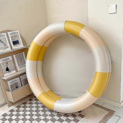 Piscine pour bébé, ronde, jaune, taille 90