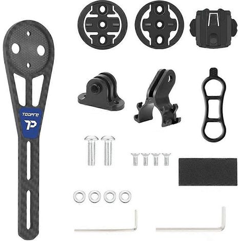 Support en fibre de carbone TOOPRE pour compteur de vélo de route Garmin Xoss, support de lampe d'extension, base pour caméra sport TL-M04 (1/5)