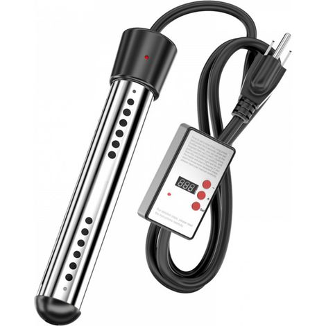 Chauffage de piscine submersible 3000 W avec minuterie - Chauffage rapide pour la baignade, acier inoxydable certifié CE (1/5)