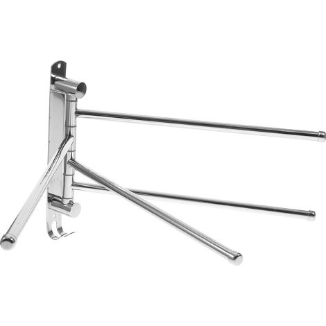 Bathroom Towel Rack Space Saving Design 4 Rotating Stainless