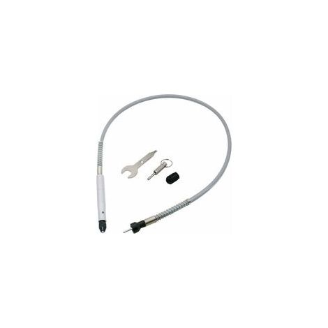 Arbre Flexible adaptateur de fixation  1/8 '(3.175 mm)  Flexible  Câble d'extension de perceuse Mandrin pour Dremel et compatible meuleuse Outil avec clé  Argent