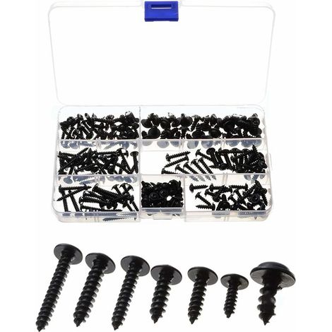 Vis à tôle à Empreinte cruciforme, ,340pcs Kits de vis autotaraudeuses avec boîte (1/5)
