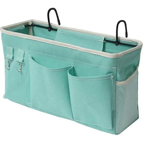Filiyano-Pochette de rangement suspendue pour lits superposés, lits d'hôpital, lits de dortoir, barres de lit, peut contenir lunettes, livres (1/4)