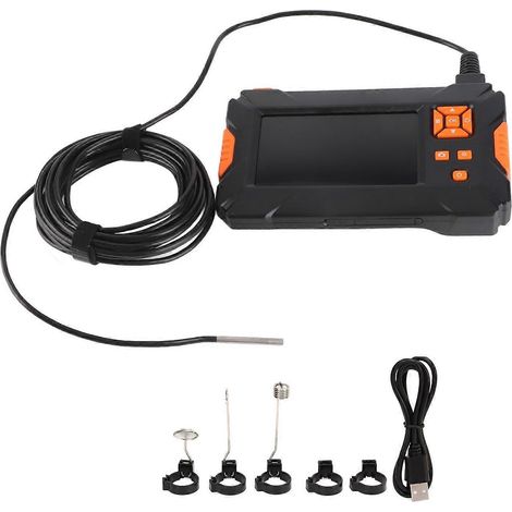 Endoskopkamera mit 4,3-Zoll-LCD-Display, 5-m-Kabel, 360°-Drehung, 3,9-mm-Objektiv – Boroskop für Wartungszwecke