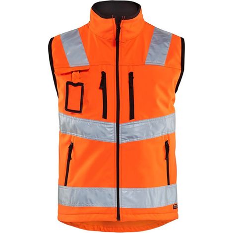 Gilet de travail softshell haute visibilité 3049 - Orange fluo XXXL (1/4)
