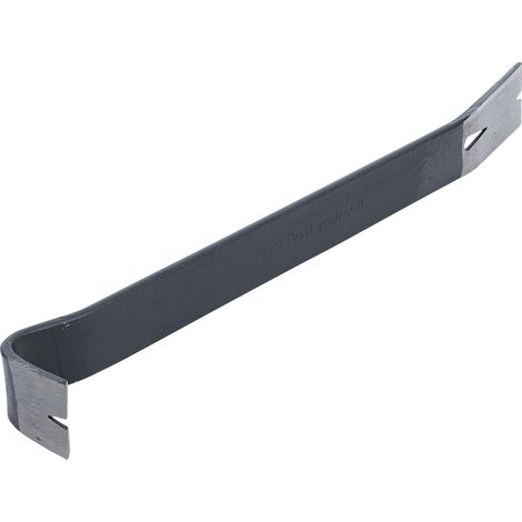 Pied de biche plat 380 mm – Acier forgé – Griffes plates pour levage d'objets lourds – Rainure tire-clous pour polyvalence (1/4)