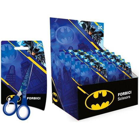 Trade Shop - Set 24pcs Tijeras Escuela Decoración Batman Para La Escuela Ocio Papelería Para Niños 961563 - (1/2)