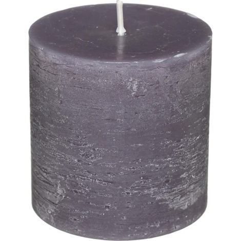 Bougie Ronde "Rustic" 7cm Gris (1/3)