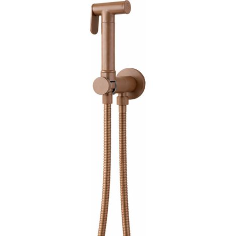 Kit de nettoyage de toilettes avec hydrobrush, couleur Terra di siena Pollini Acqua Design Jessy SHOP000108 marron (1/5)