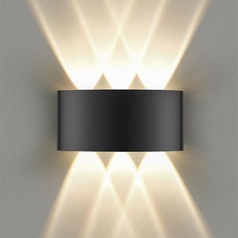 LED-Wandleuchte – Schutzart IP65 – 6 W – 3000 K – Aluminium – Für den Innen- und Außenbereich – 17 x 8 x 4 cm – 1 Stück (1/5)