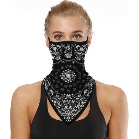 Cache-Cou - Masque Multifonctionnel Microfibre Polyester - Pour Sport Festival Pêche Randonnée Moto Yoga - Unisexe - 1 Pièce (1/5)
