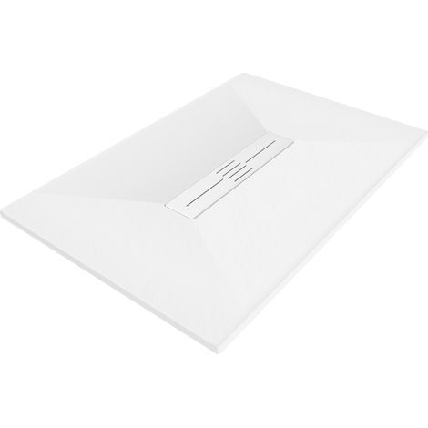 Bac rectangulaire Mexen Toro SMC 120 x 70 cm, blanc, cache blanc - 43107012-W (1/5)