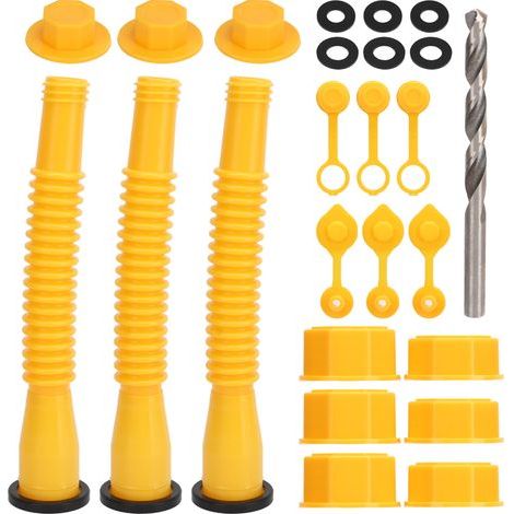 Bec Verseur pour Bidon d'Essence 8mm Foret, Bouchon d'Évent avec Bec Universel pour Voitures et Tondeuses (1/5)