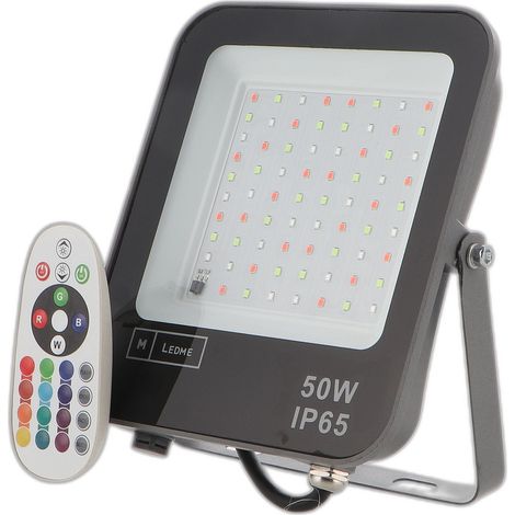 IluminaShop - Projecteur LED SMD Chip Osram Mini On 50W RGB Dimmable IP65 RGB (1/3)