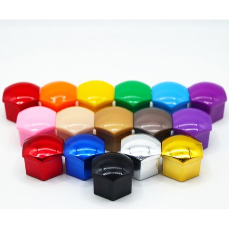 Tapones de tuercas de rueda T54 19 mm azul cromado (1/5)