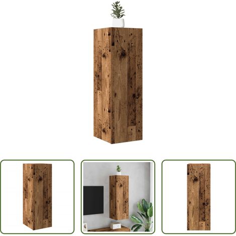 Holzwerkstoff - TV-Schrank Altholz-Optik 30,5x30x90 cm Holzwerkstoff (1/5)