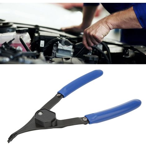 Pince à circlips réglable de 20 cm (8 pouces) pour circlips intérieurs et extérieurs, outil de réparation automobile à 45° (1/5)
