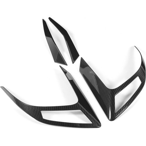 4pcs Garniture de Feu Arrière Style Fibre de Carbone pour Honda Civic 10e Génération 2016-2019, Coques Décoratives Noir, Kit de Protection (1/5)